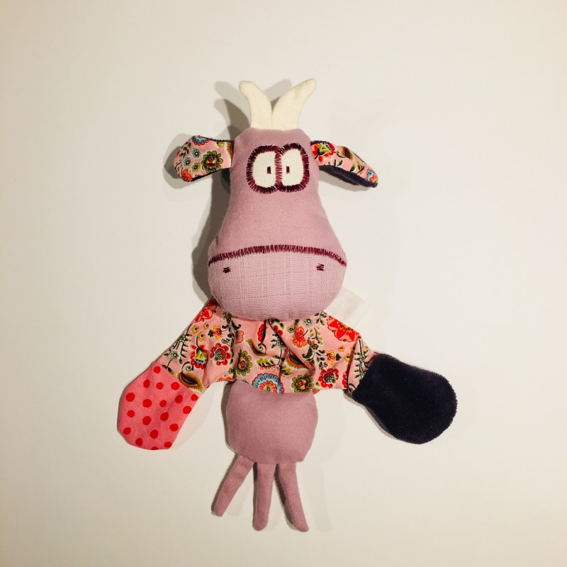 doudou vache en coton biologique